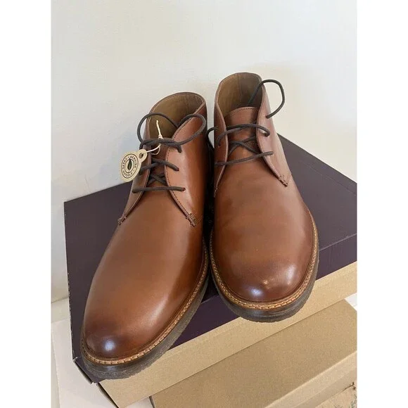 New Johnston & Murphy Calder 20-7280 Mahogany Leather Men Sz 13 Boots Crepe Sole New Johnston & Murphy Calder 20-7280 Mahogany Leather Men Sz  main image 2